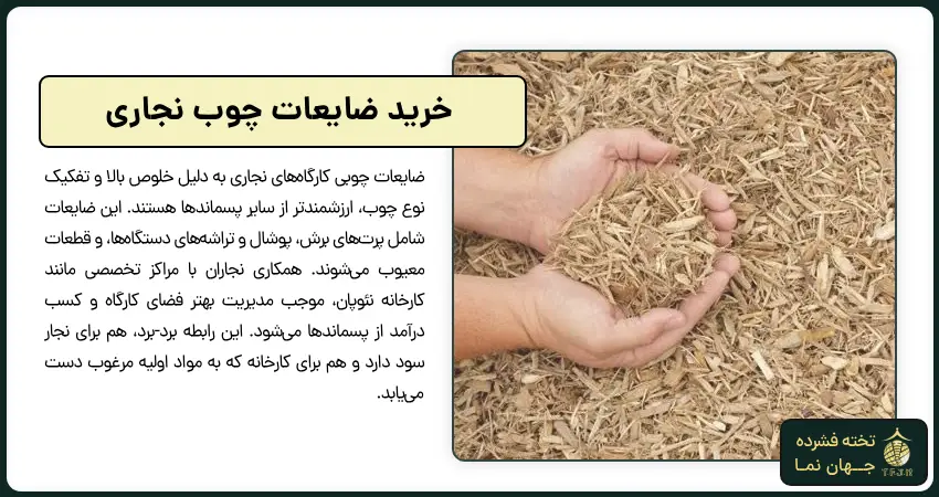 خرید ضایعات چوب نجاری